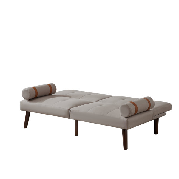 George Oliver Kaedon Twin 65.7'' Upholstered Tufted Convertible Sofa ...