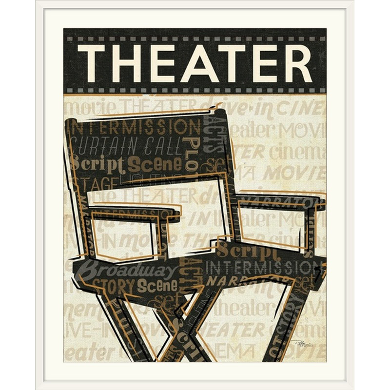 «iii rétro, annonce Cinema, H 20 po x l 16 po x P 1,5 po, Toile