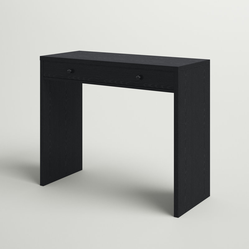 Bureau d'écriture avec tiroir Alisa, Noir