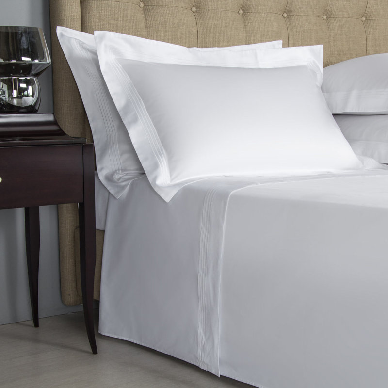 Classic Sheet Set, White, Cal.King Sheet Set with 2 Pillowcases