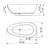 59.06'' x 29.53'' Soaking Solid Surface Bathtub