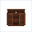 Buffet avec portes coulissantes et tablette réglable-918330609