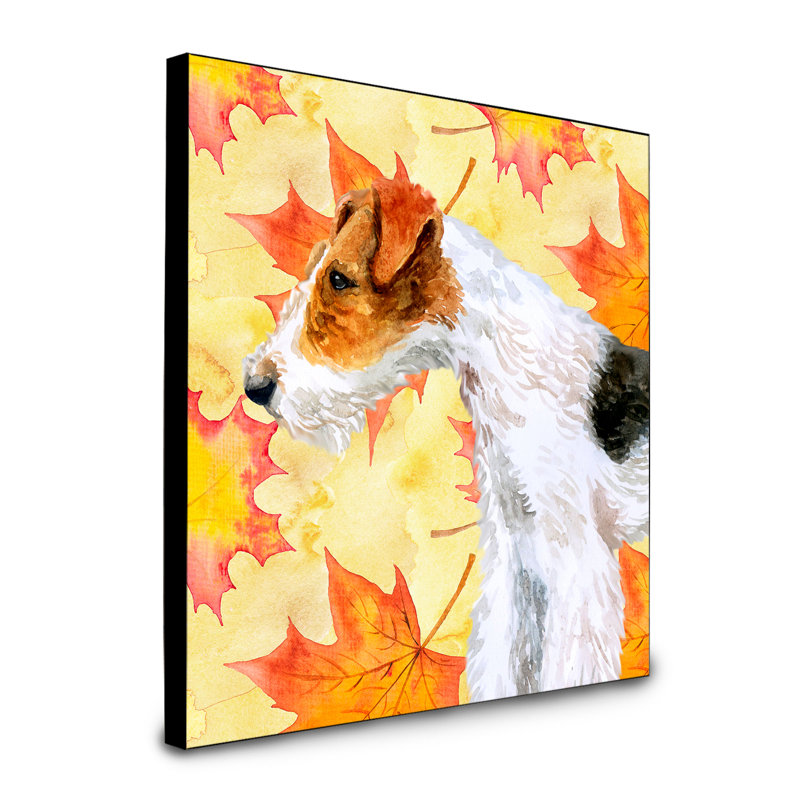 Panneau mural d’art Cannes, Fox-terrier