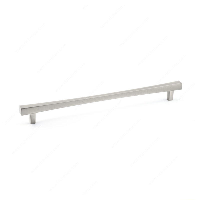 Poignée barre 10 1/8 po Expression Transitional, Nickel brossé