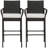 Bahoque Polyethylene (PE) Wicker Outdoor 29.5'' Bar Stool with Cushion