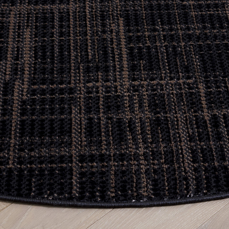 Tapis à motif abstrait Mila 228 Performance, Rond 6 pi 7 po