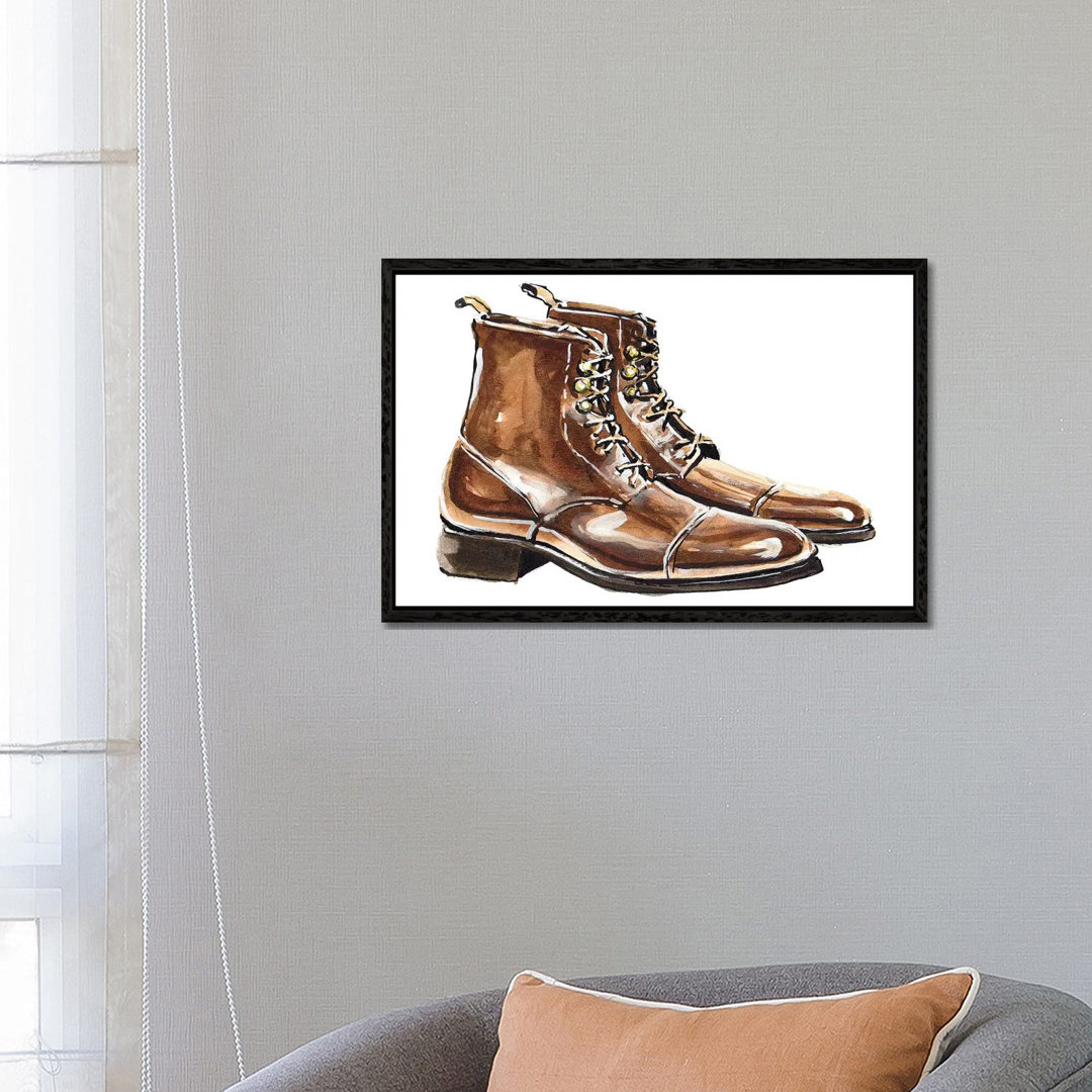 Benny Patina Espresso von Sunflowerman - Gallery-Wrapped Canvas Giclée on Canvas