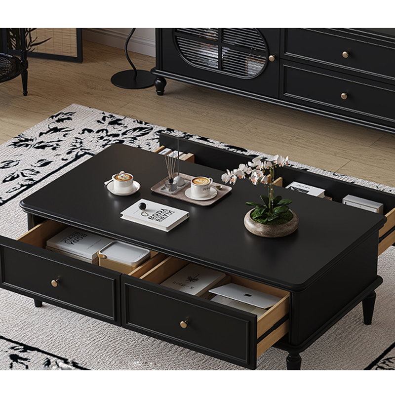 Solid wood French-style coffee table