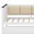 Space-Saving Wood Daybed With Storage Shelves, Comfortable Upholstered Backrest, USB Port & Roll-Out Trundle Bed-2067698624