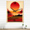 Horloge murale Red Bold Sunset I - Coastal Sunset