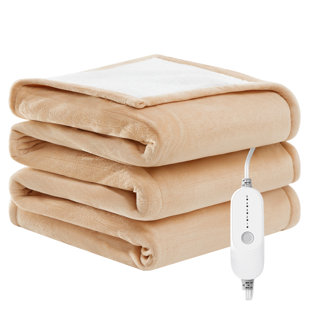 Flannel and lambskin electric heating cover blanket