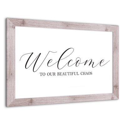 Welcome Welcome Chaos, reproduction encadrée