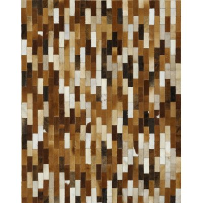 Geometric Sheepskin Hand Woven 150cm X 195cm Area Rug