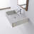 Scarabeo By Nameeks Teorema 18.1'' White Ceramic Rectangular Bathroom Sink with Overflow