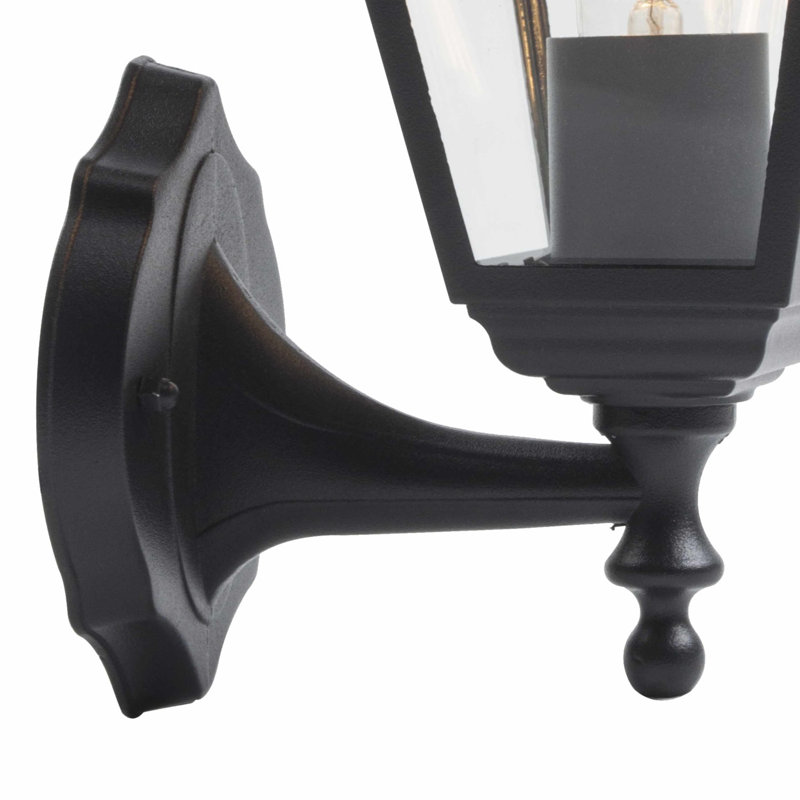 Adden Black 31.5cm H Outdoor Wall Lantern