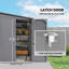 Outsunny 5 x 9ft Galvanised Metal Garden Shed with Foundation Kit-116233369
