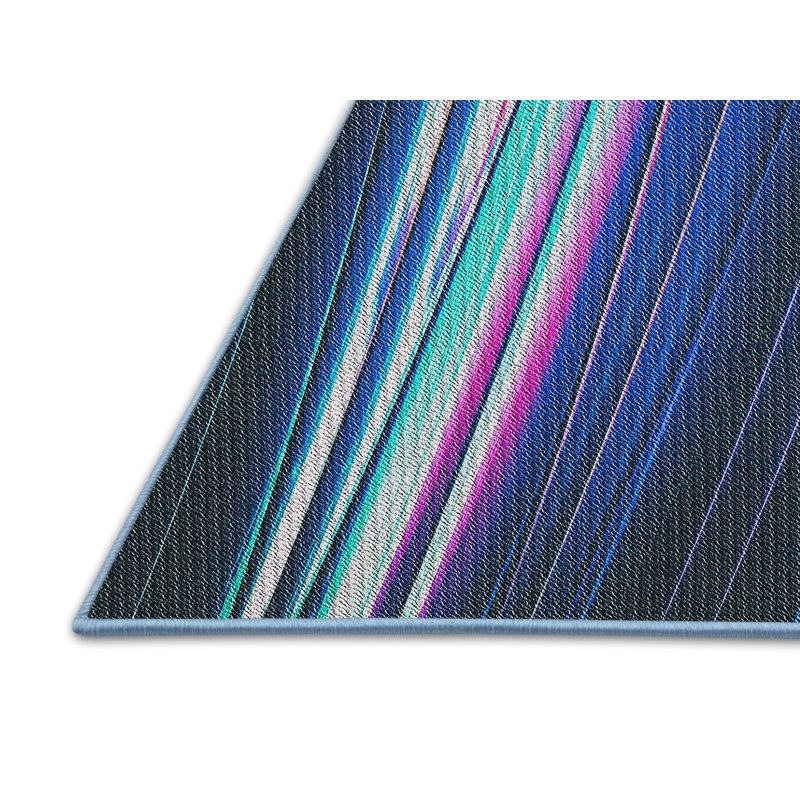 Striped Indoor Rug, Rectangle 5' x 7'
