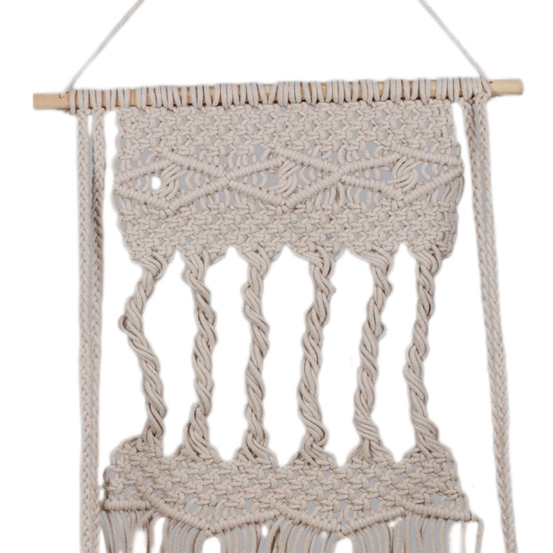 Tablette suspendue en macramé de coton Alsene