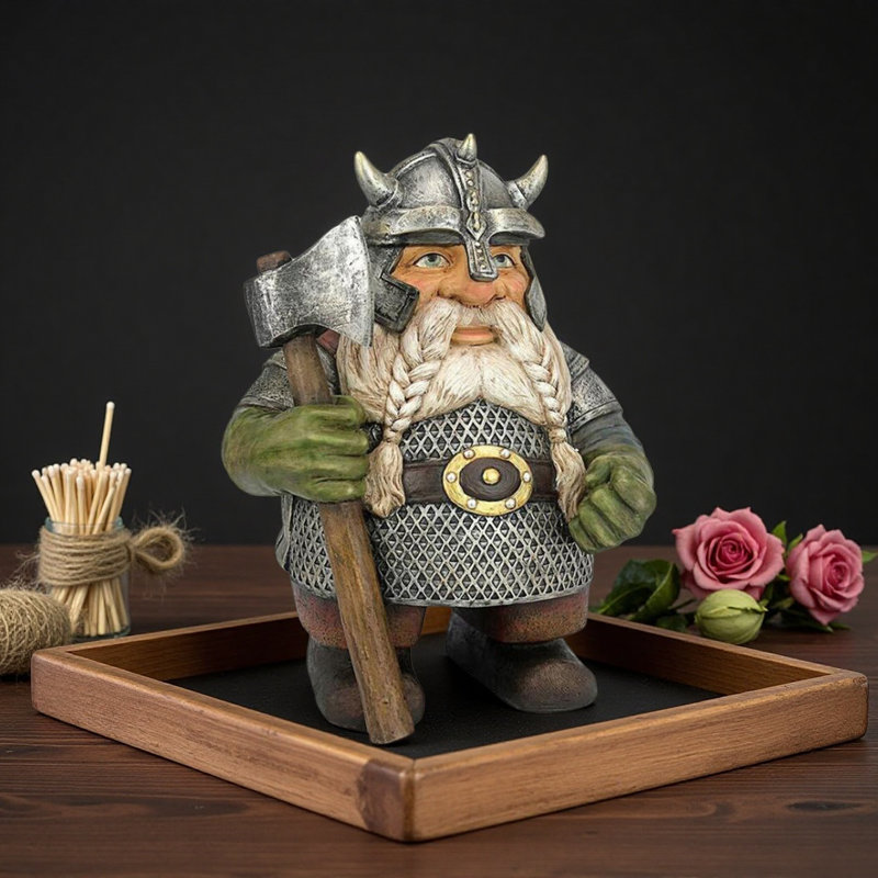 Figurine miniature de gnome nain viking