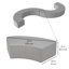 Hauteur de repose-pieds courbé en S Pro Series, paquet de 6-103007623-103259285