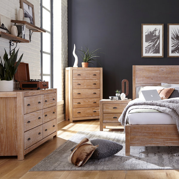 Alaterre Furniture Arden Bedroom Set, King, Driftwood Gray