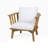 Outdoor Acacia Wood Patio Club Chair