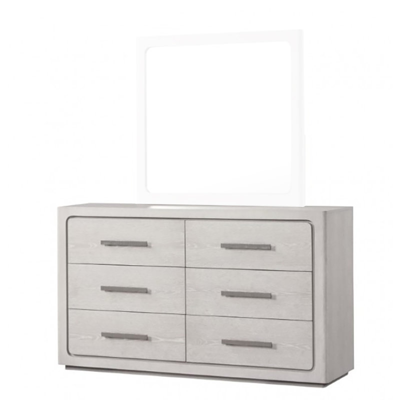 Commode 6 tiroirs Eystein, Chêne blanc