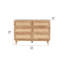 Cerelia 120 cm W Chest of 6 Drawers