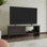 Meuble télé 47 po de large avec armoire à une porte et tablette ouverte pour salon, meuble télé, meuble télé Navia