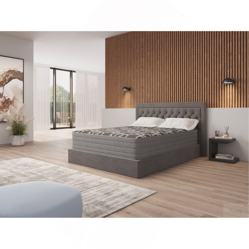 Très grand matelas hybride moelleux 12 po, Très grand lit