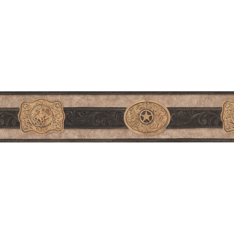 Bordure de papier peint damassé damas or l 15 pi x l 5,25 po Damask Scroll