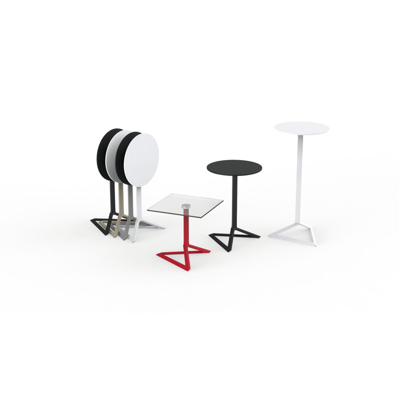 Delta Pedestal Dining Table Base, Ecru