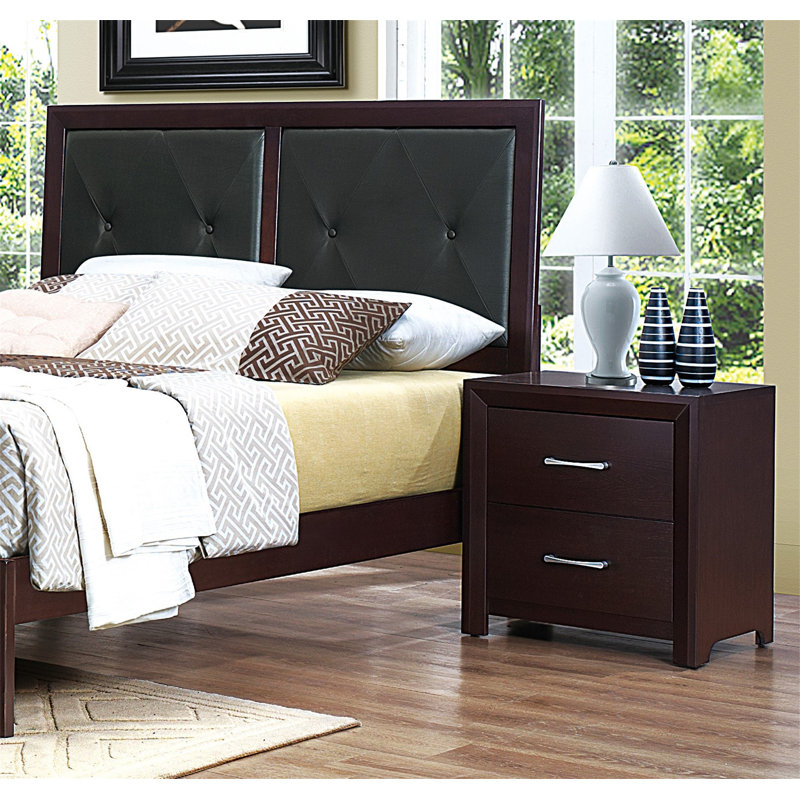 Edina 2 - Drawer Nightstand in Espresso