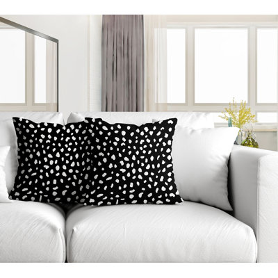 Animal Print and Abstract Outdoor Reversible Throw Pillow
