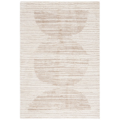 Tapis à poils longs Seattle 911 en ivoire / beige Seattle