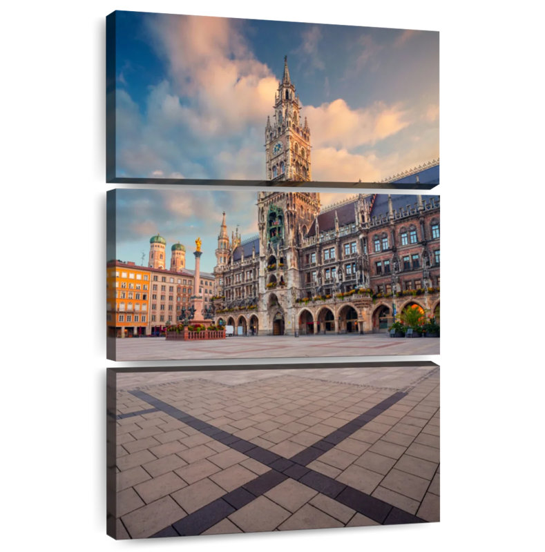 Masam Mary's Square Munich, H 74 po x l 48 po