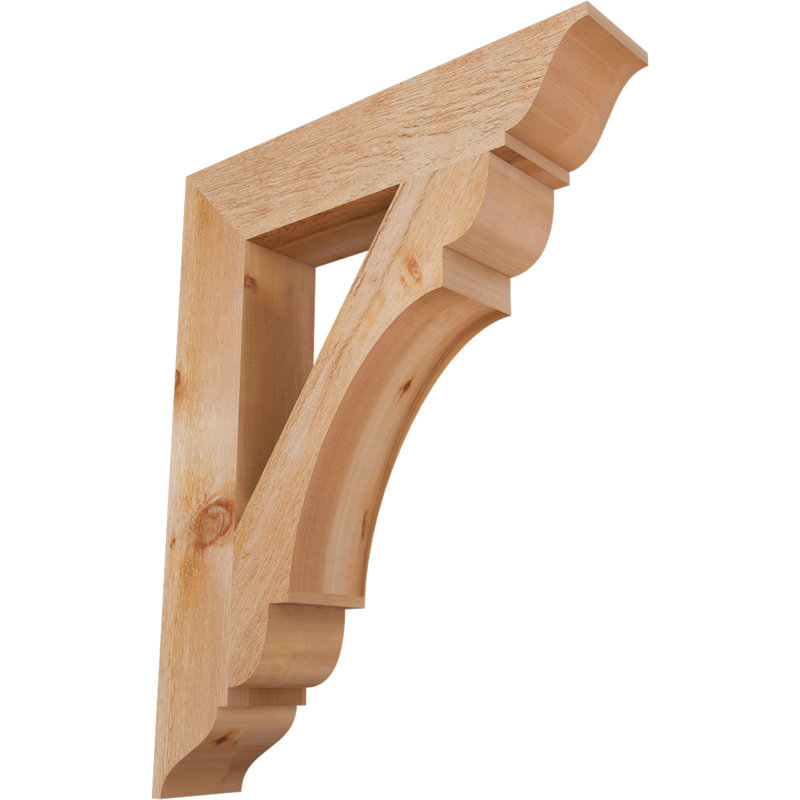 Support olympique traditionnel, Cèdre rouge de l'Ouest (brut), H 38 po x l 5,5 po x P 30 po