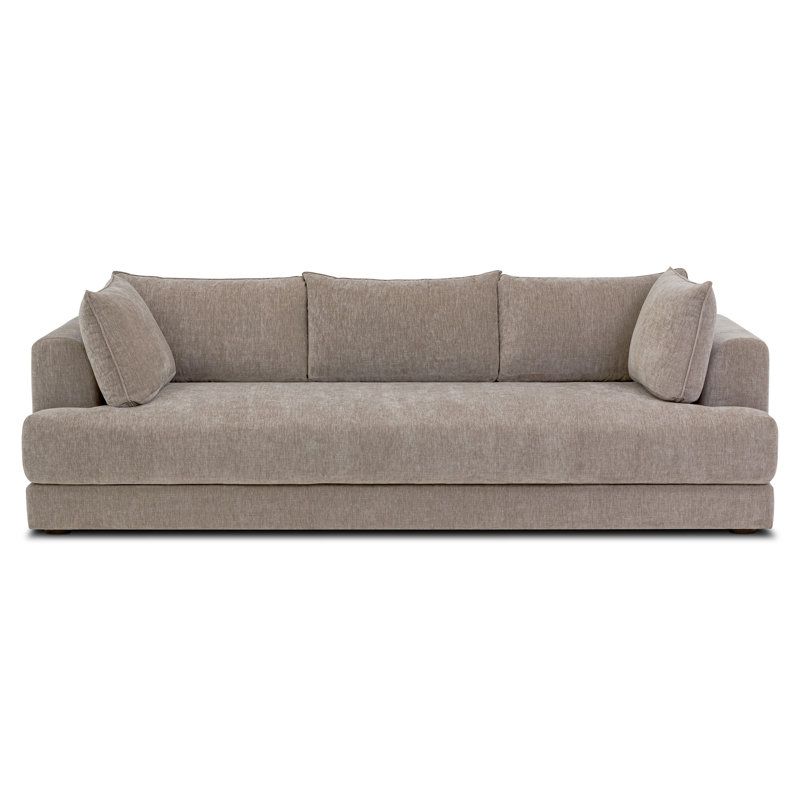 Marcel 99" Performance Fabric Sofa, Gray