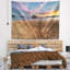 Polyester trodden sable de mer au coucher de soleil tapisserie avec accessoires suspendu inclus-28490209