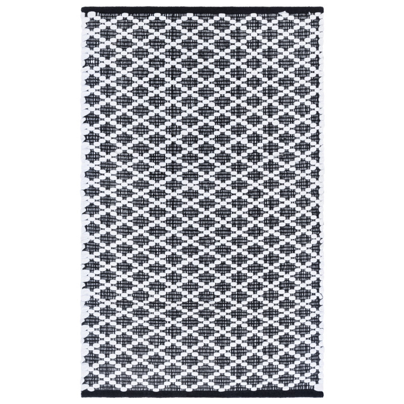 Montauk 175 Hand Woven 80% Paper Chindi; 20% Cotton Machine Washable Geometric Rug, Rectangle 5' x 8'