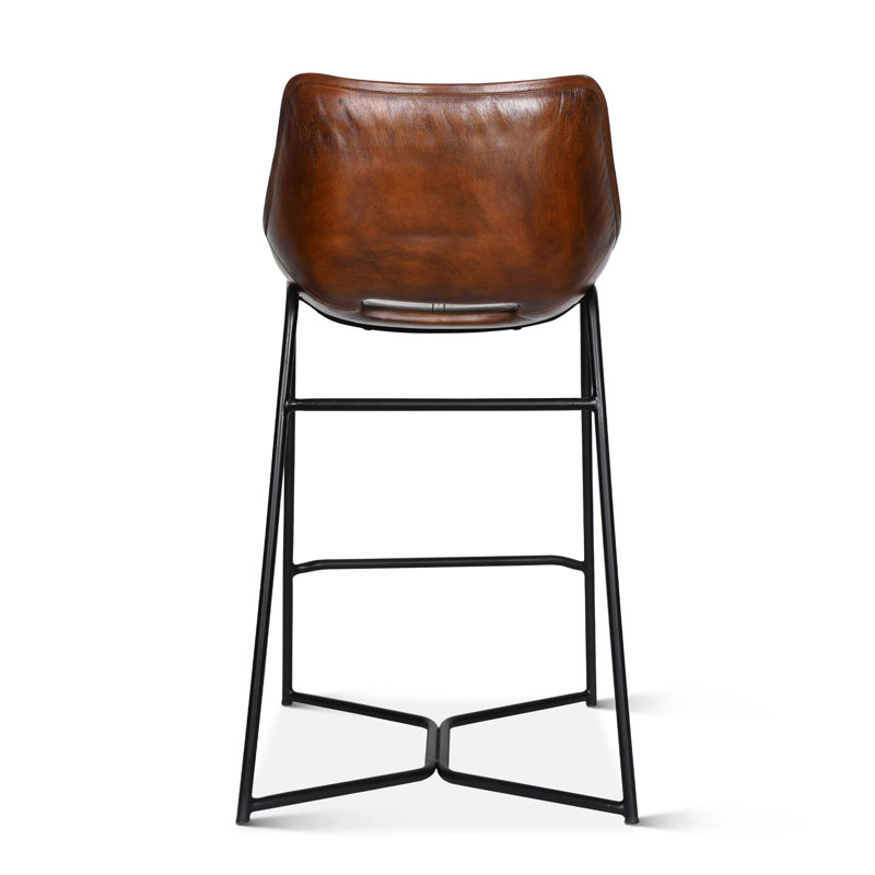 Brisben Upholstered Stool with Metal Frame