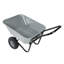 Chariot à deux roues, chariot de jardin, roues pneumatiques de 10 pouces (gris)-125514636