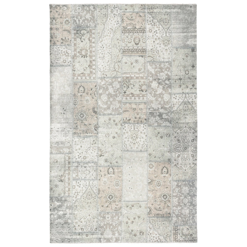 Shamus Rectangle 47.24 cm x 62.99 cm Oriental Chenille Indoor / Outdoor Area Rug, Rectangle 155 x 225cm