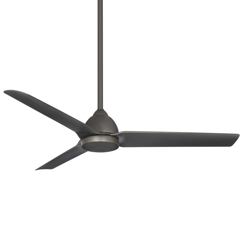 Ventilateur de plafond 54 po à 3 pales pour l'extérieur et l'intérieur Mocha avec télécommande incluse