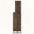 Rustic Oak Wine Cabinet with Herringbone Front and Stemware Rack