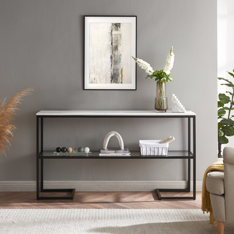 139.9cm Console Table, Blackened Bronze