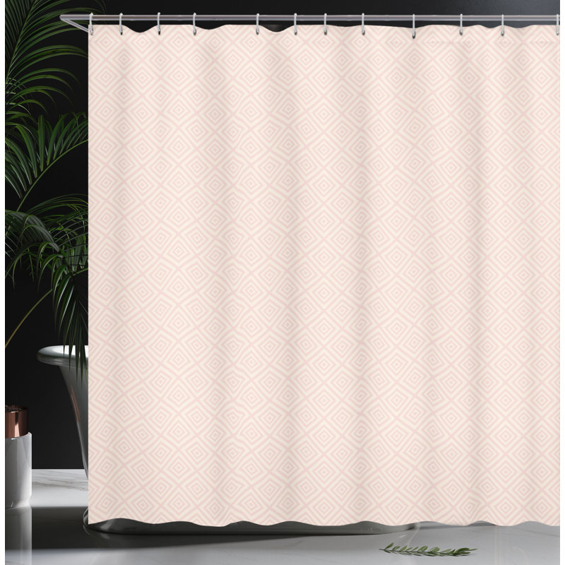 Shower Curtain with Hooks Included, 70"H x 69"W