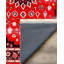 Tapis marocain rouge en coton et polyester imprimé numérique Edith Collection-366143782