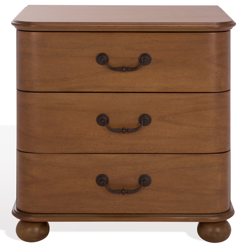 Jessy Wood Bun Foot Nightstand