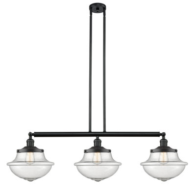 Luminaire suspendu pour îlot de cuisine 3 lumières Lemus